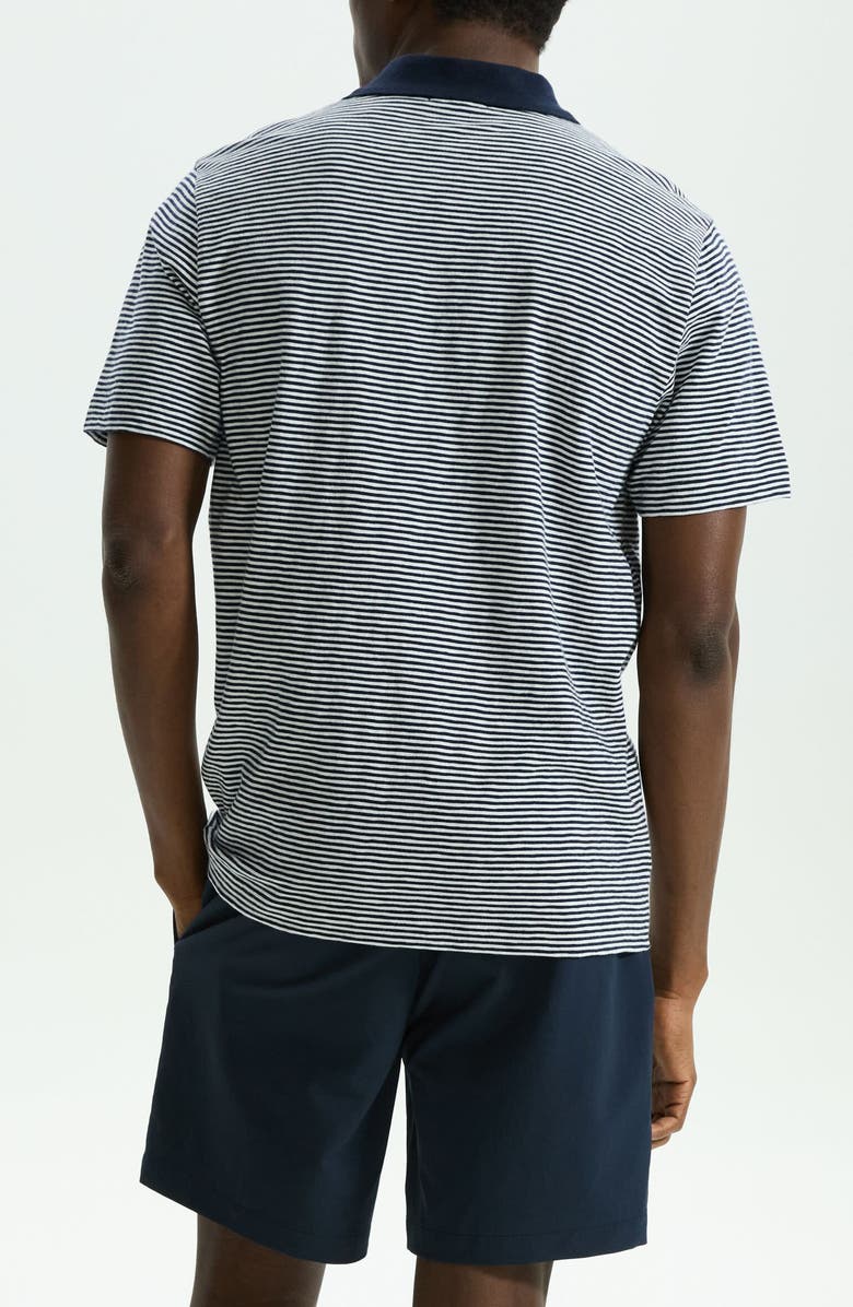 Theory Bron D. Cosmos Stripe Cotton Polo, Alternate, color, 