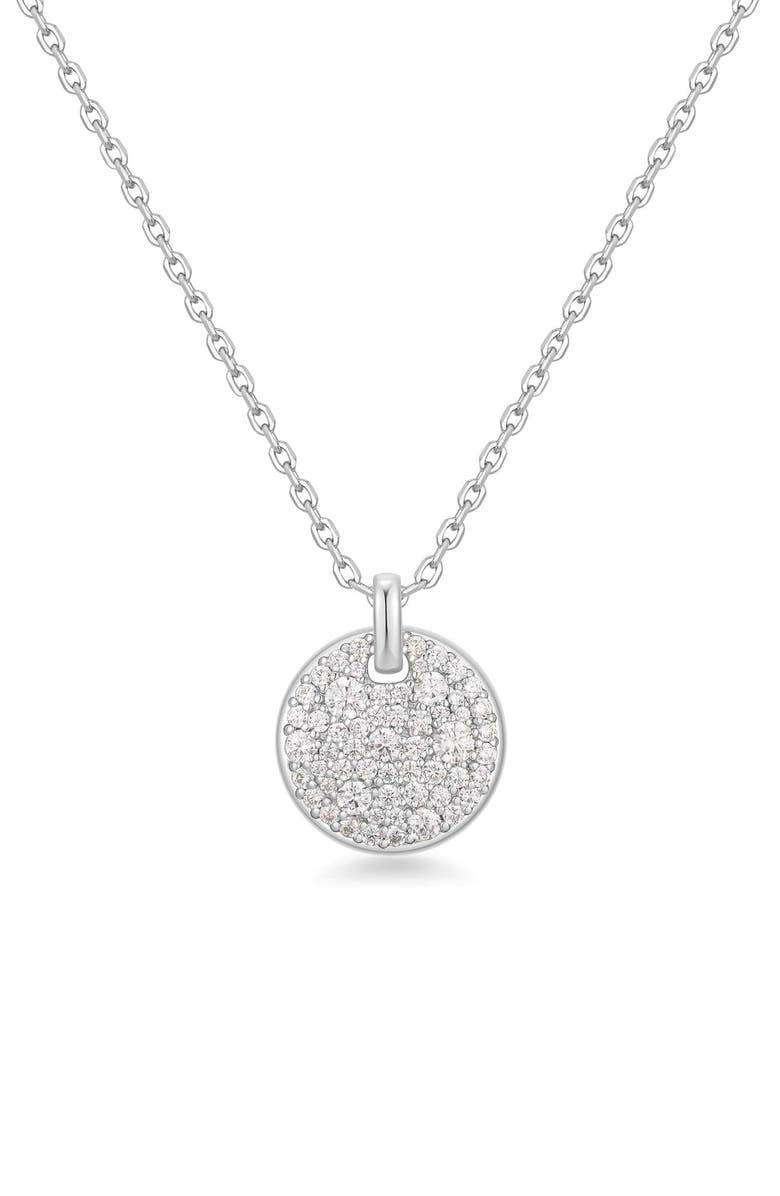 ANIA HAIE Pavé Disc Pendant Necklace, Main, color,