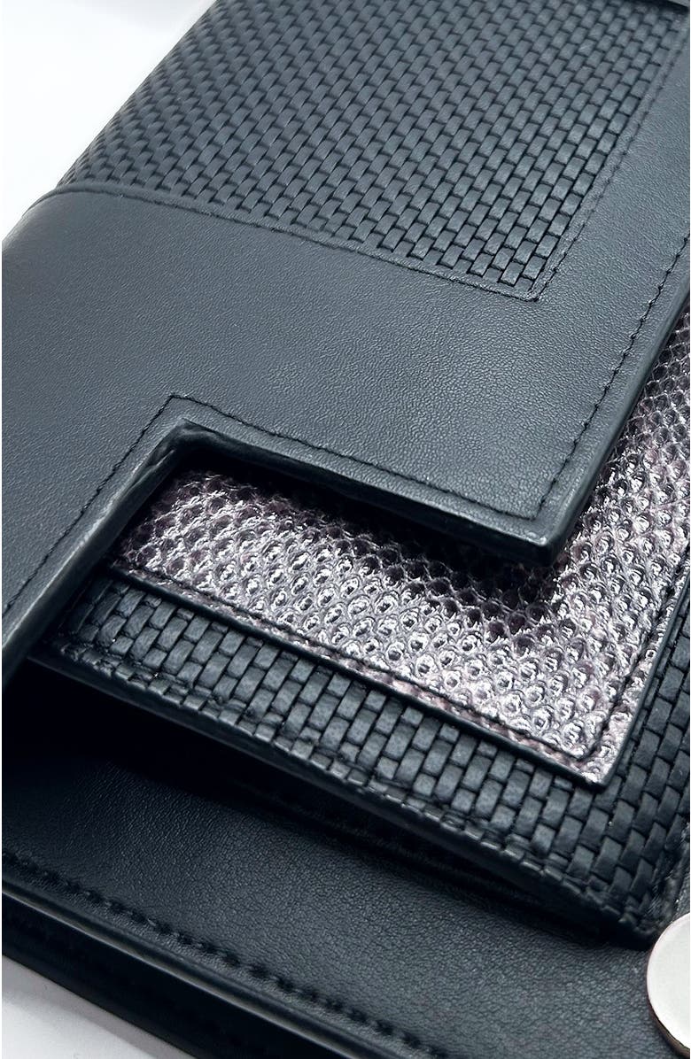 DOIZPE Frihed Cactus Luxe Crossbody and Clutch Bag, Alternate, color, Black