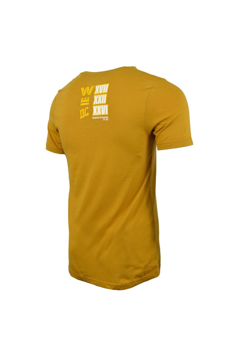 DC Proper Men's DC PROPER Gold Washington Commanders District of Champions T-Shirt, Alternate, color, 