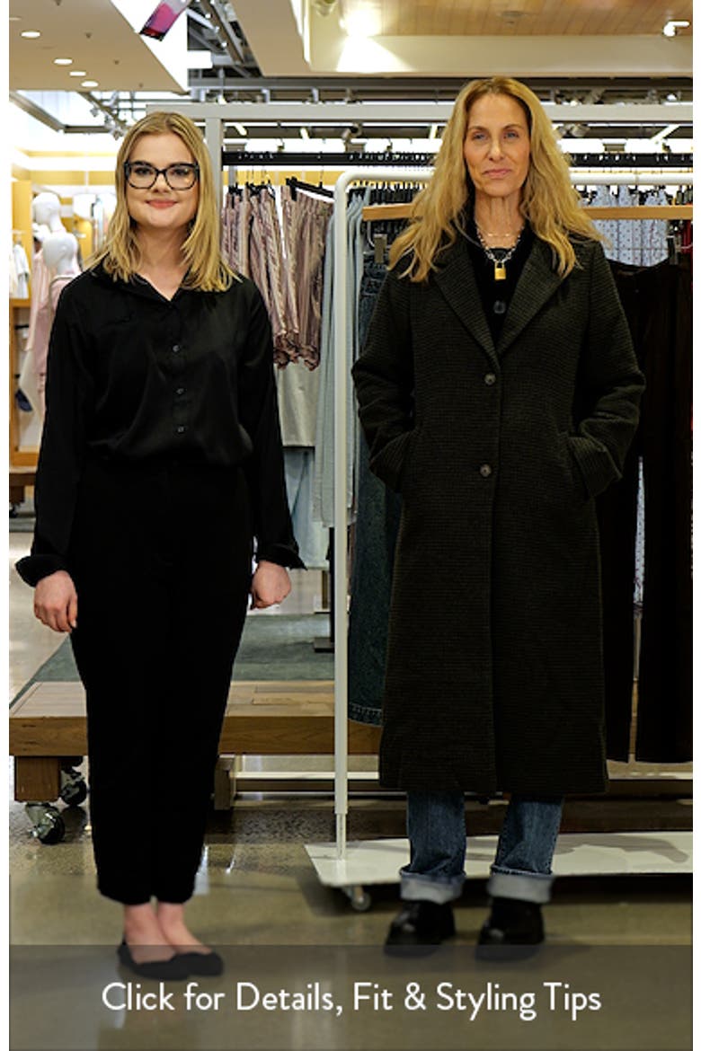 Long Check Coat video