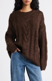 BP. Oversize Cozy Cable Sweater