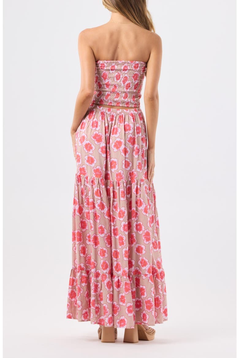 Boracay Strapless Maxi Dress, Alternate, color, LANAI FLORAL TAUPE