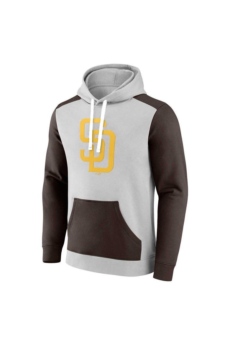 Men's Fanatics Branded Gray/Brown San Diego Padres Arctic Pullover Hoodie, Alternate, color, Gray