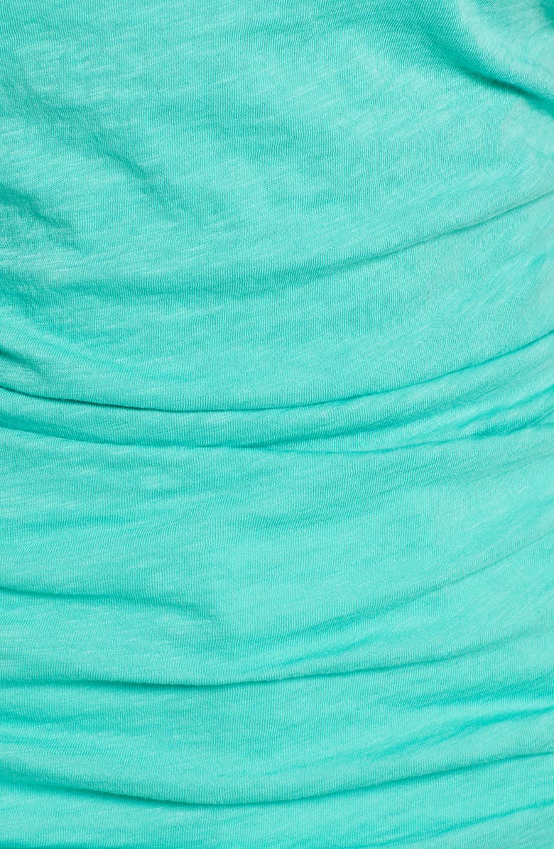 Caslon<sup>®</sup> Shirred V-Neck Tee, Alternate, color, 