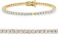 Bliss Diamond 6Ct Diamond Hinged Bangle Bracelet 14k Gold Lab Grown 7"