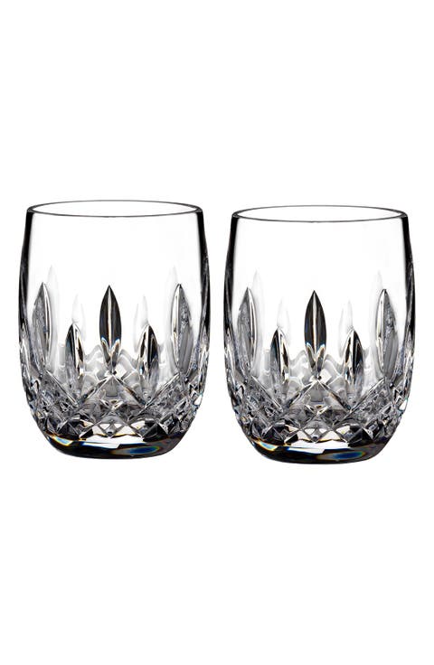 Lismore Connoisseur Set of 2 Lead Crystal Rounded Tumblers