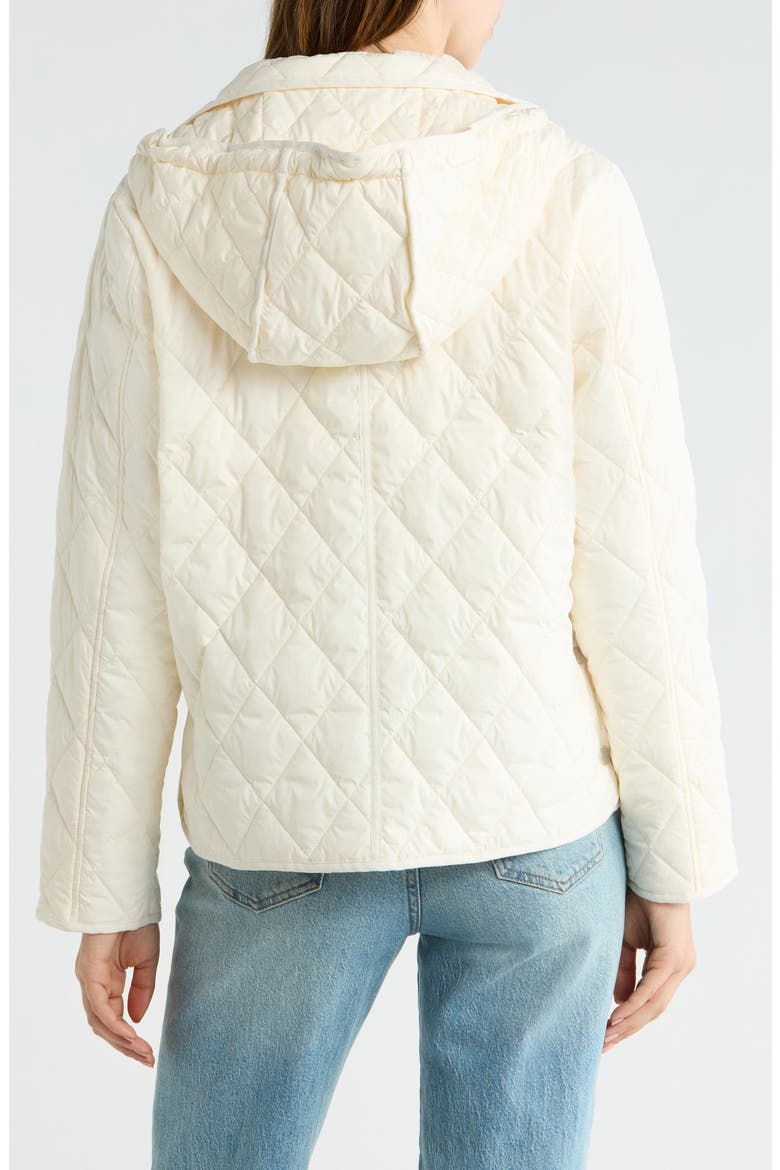 Diamond Quilted Jacket with Removable Hood, Alternate, color, VANILA ICE