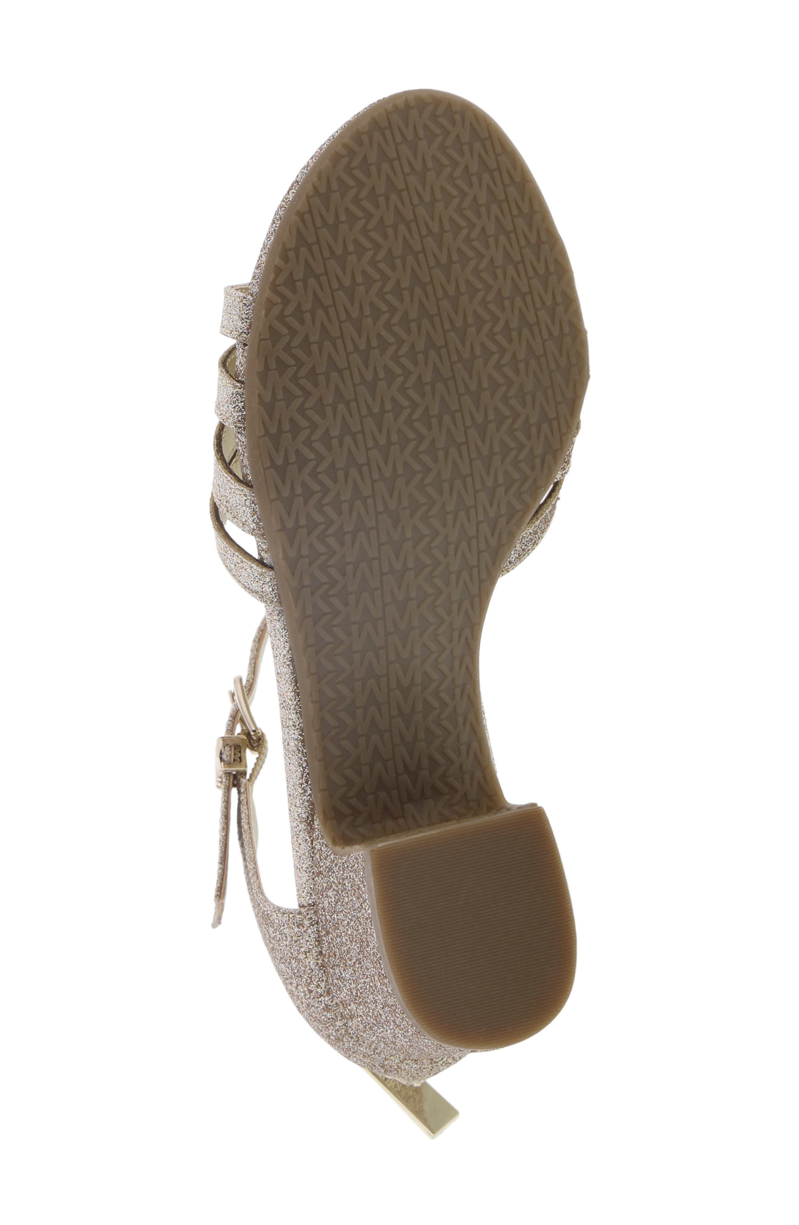 MICHAEL Michael Kors Gemini Joi Glitter Sandal, Alternate, color, 