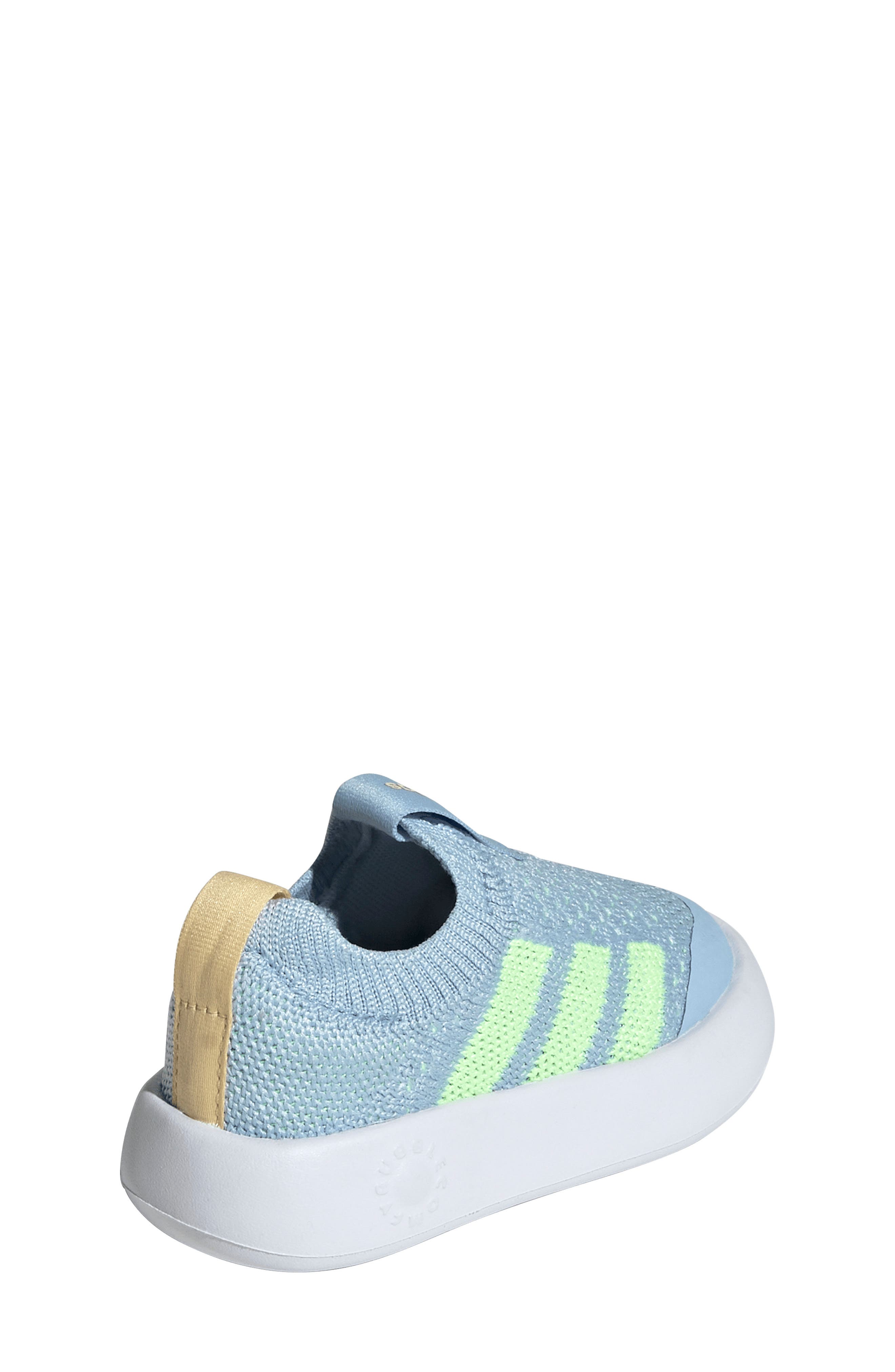 adidas Kids' Bubblecomfy Sneaker, Alternate, color, Clear Sky/ Yellow/ Orange