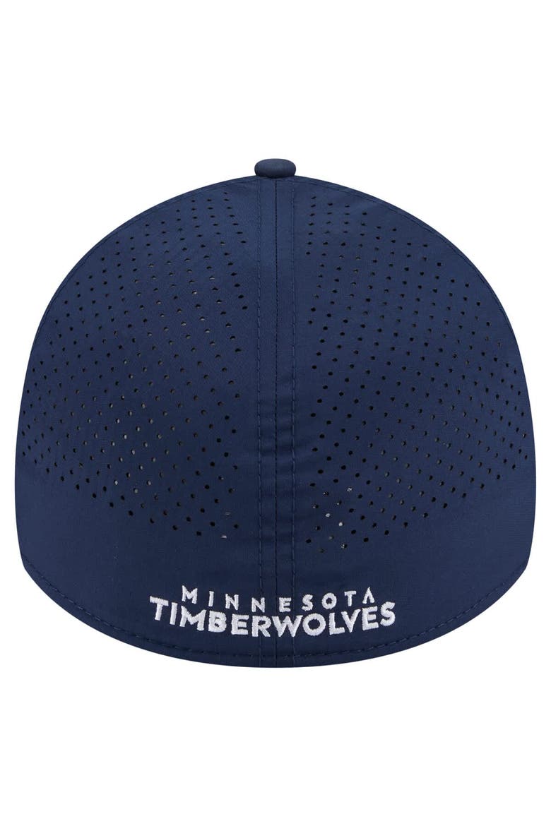 Men's New Era Navy Minnesota Timberwolves Featherweight Poly Rope Flex 39Thirty Hat, Alternate, color, Navy