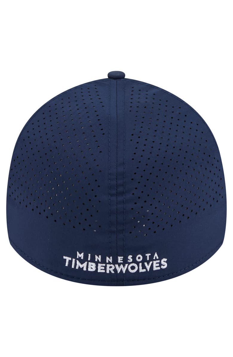 New Era Men's New Era Navy Minnesota Timberwolves Featherweight Poly Rope Flex 39Thirty Hat, Alternate, color, Navy