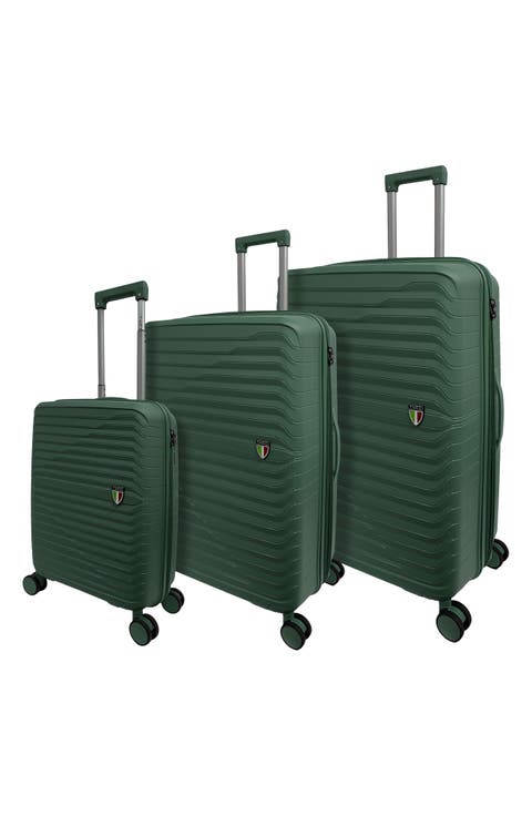 Indomito 3-Piece Hardside Spinner Luggage Set