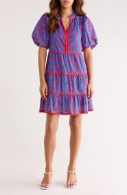 SUGARLIPS Tanya Floral Tiered Cotton Dress