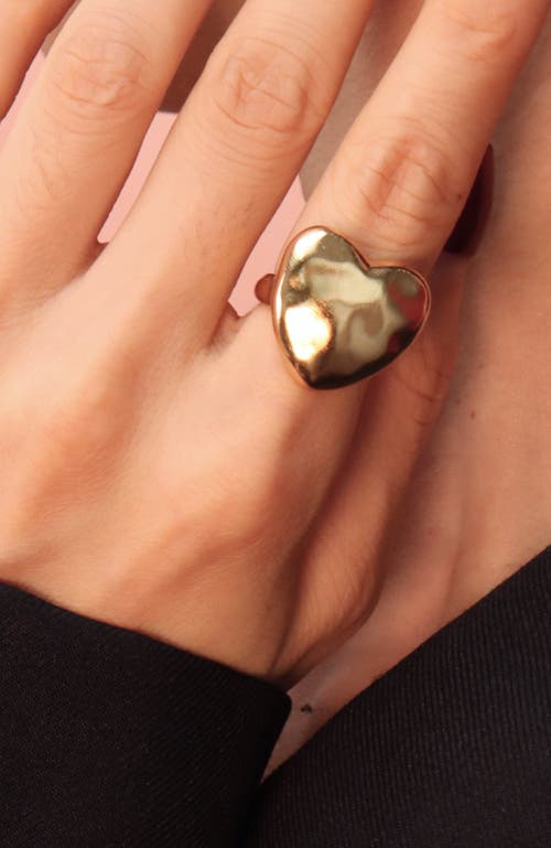 Rc Retro Chic Heart Of Eden Ring In Gold