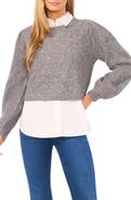 Ted Baker Pointelle Mixed Media Sweater