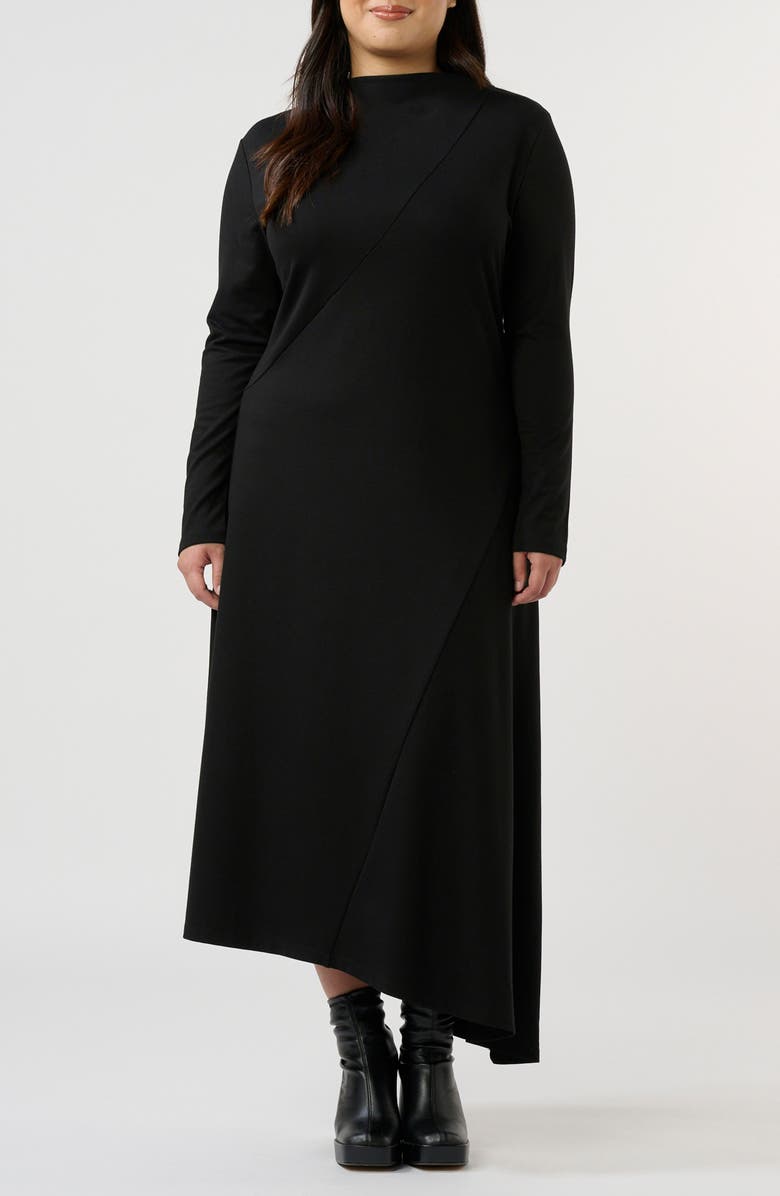 Estelle Abagail Asymmetric Hem Midi Sweater Dress, Main, color,