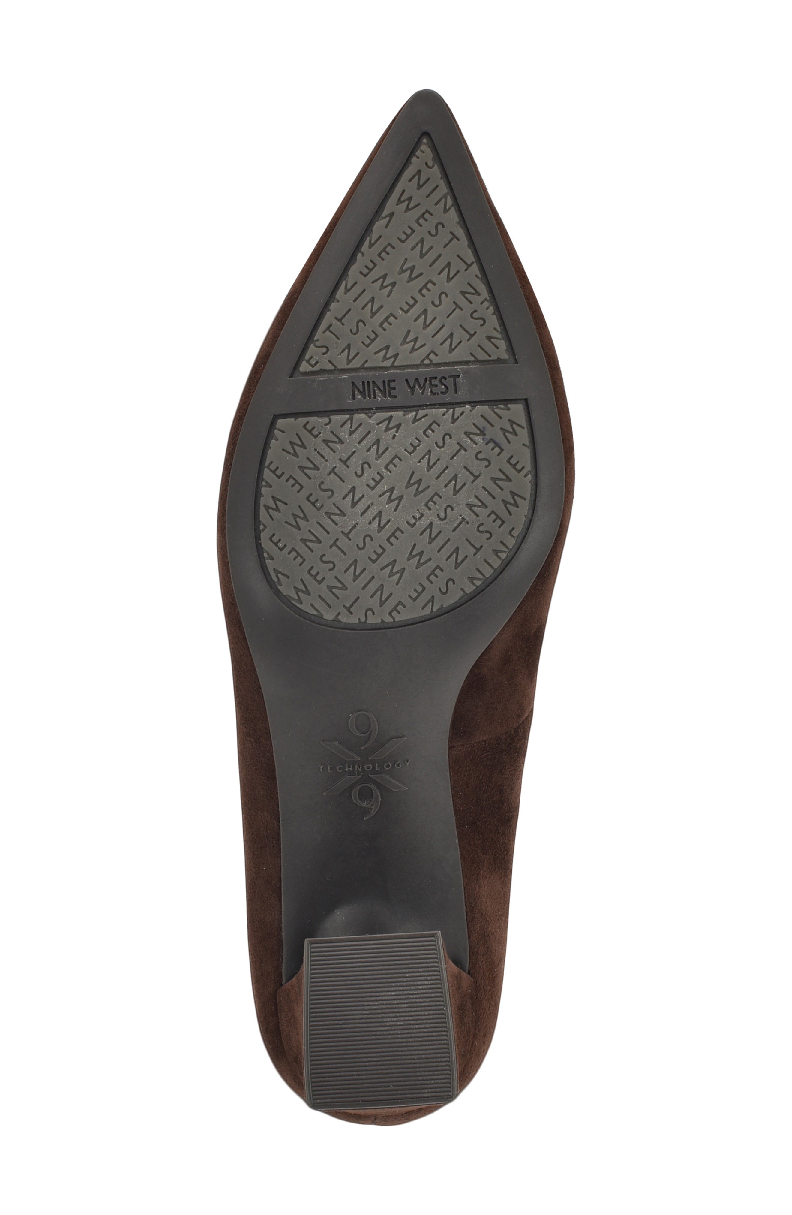 Kalore 9x9 Pointed Toe Pump, Alternate, color, DARK BROWN