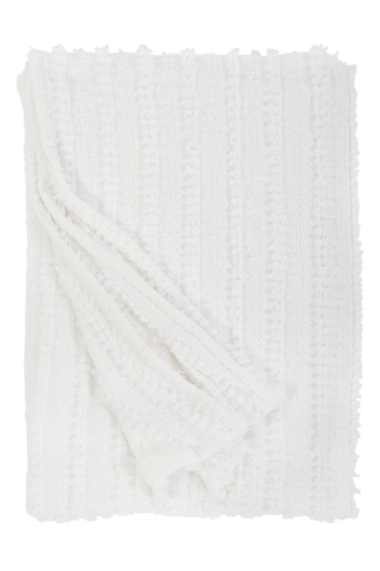 Camille Oversize Cotton Throw Blanket, Main, color, WINTER WHITE