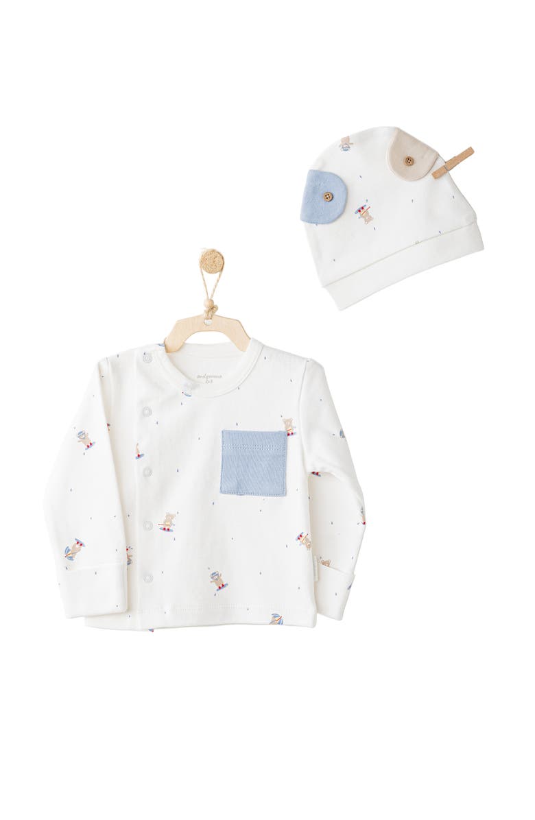 Andy Wawa Bear Cub Sleep Set, Alternate, color, White