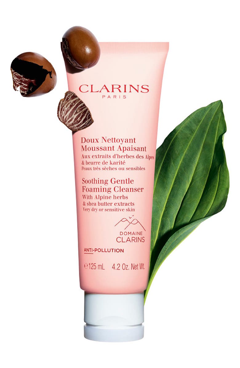 Clarins Soothing Gentle Foaming Cleanser with Shea Butter, Alternate, color, 