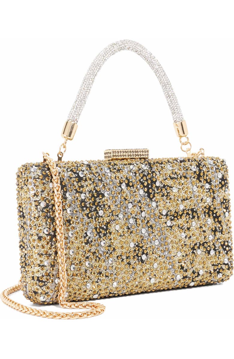 Dune London Beauti Rhinestone Clutch, Alternate, color, Black