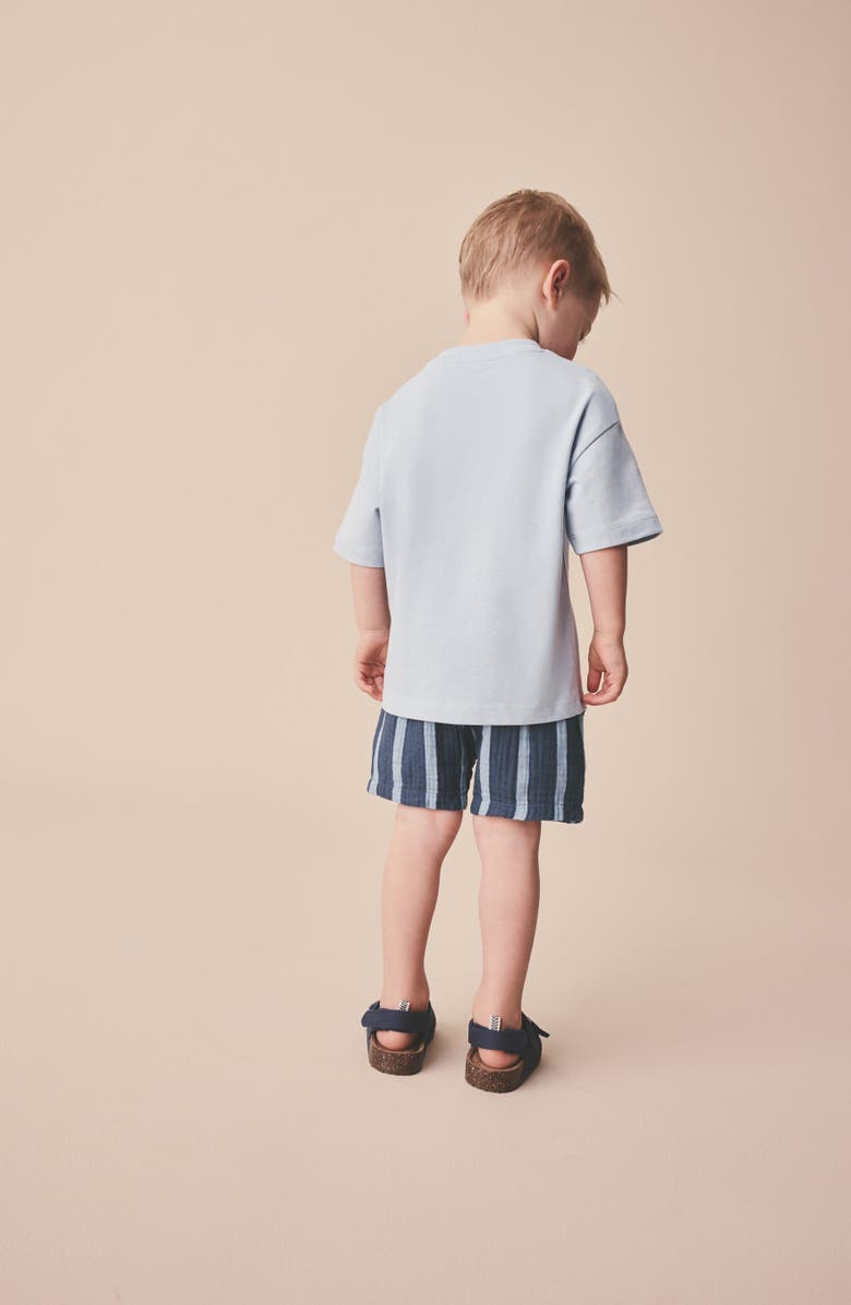 NEXT Kids' Stripe Pull-On Shorts, Alternate, color, Blue