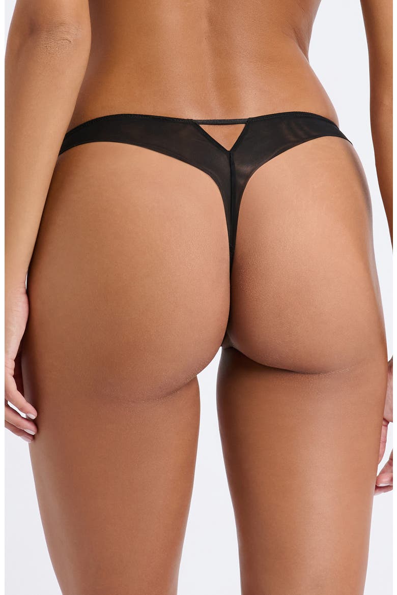 Whisper of Desire Tanga, Alternate, color, BLACK