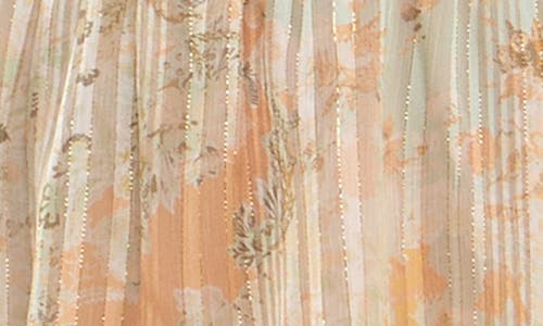 Socialite Plissé Tiered Maxi Halter Dress