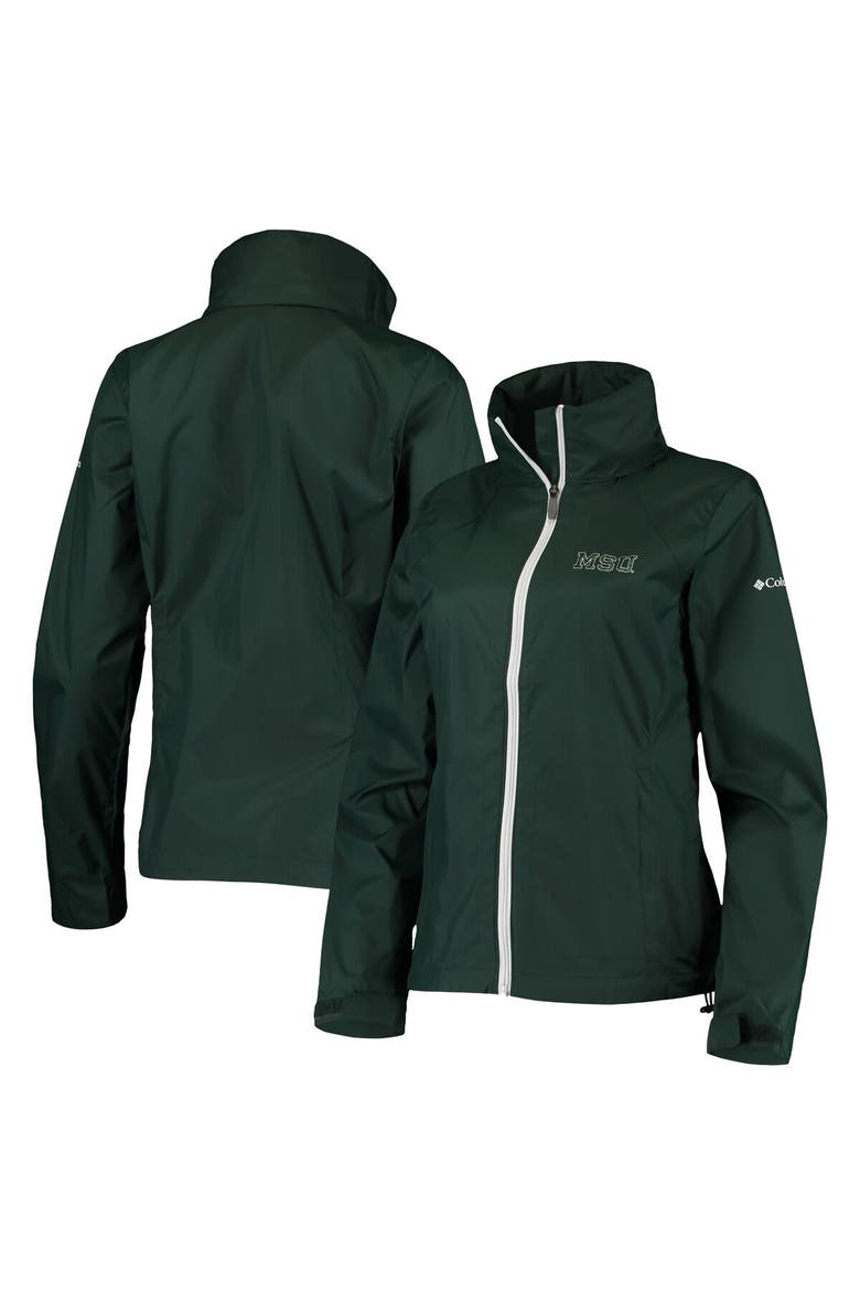 Women's Columbia Green Michigan State Spartans Switchback Full-Zip Hoodie Jacket, Alternate, color, Green