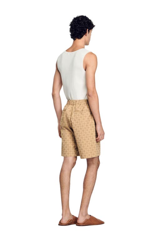 Sandro Square Cross Bermuda Shorts