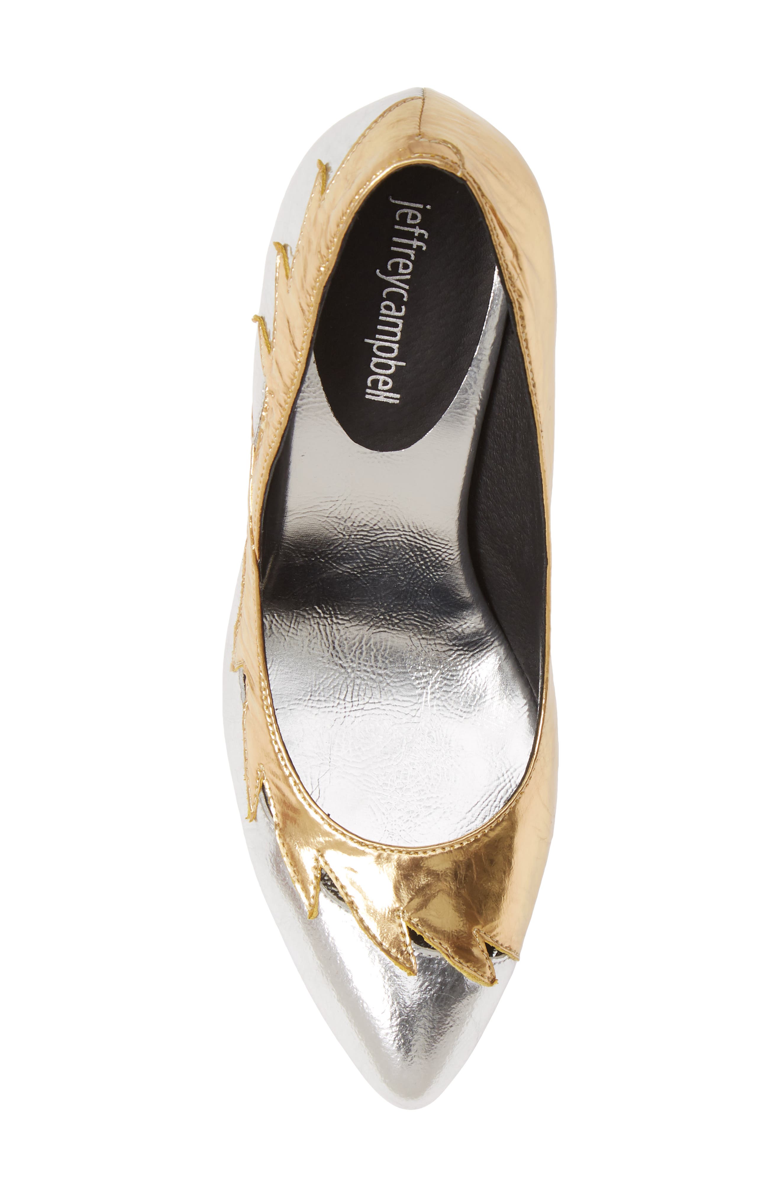 Jeffrey Campbell Cyndi Metallic Pump, Alternate, color, 