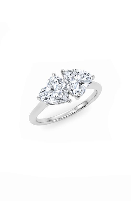 Hautecarat Lab Grown Diamond Twin Heart Ring