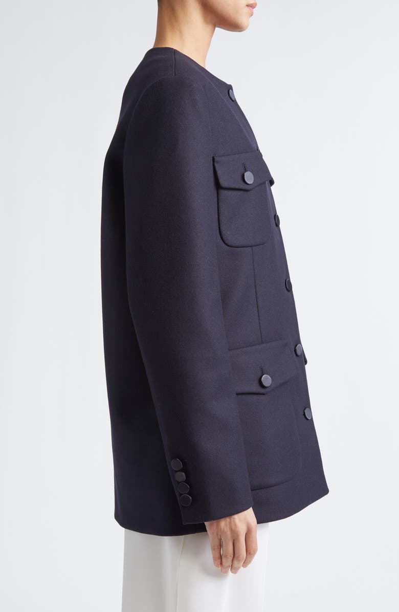 Altuzarra Perry Wool Blend Blazer, Alternate, color, Navy