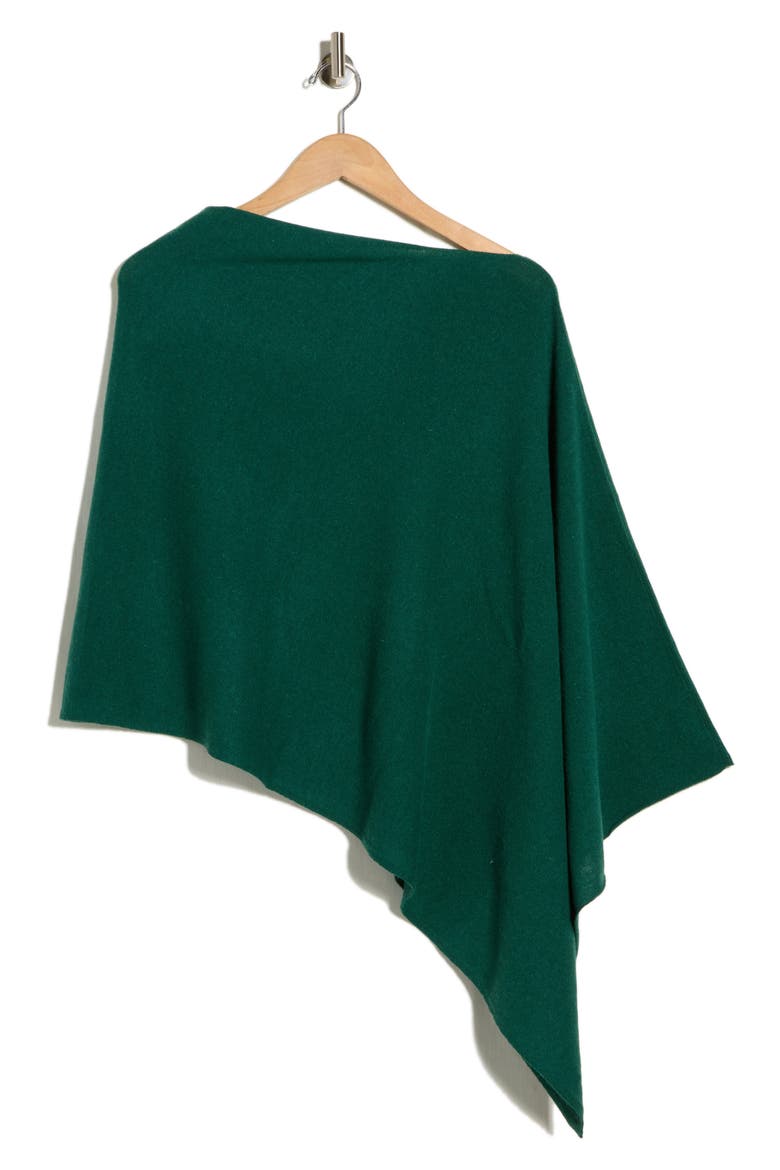 Lightweight Cowl Neck Poncho, Alternate, color, MOSS