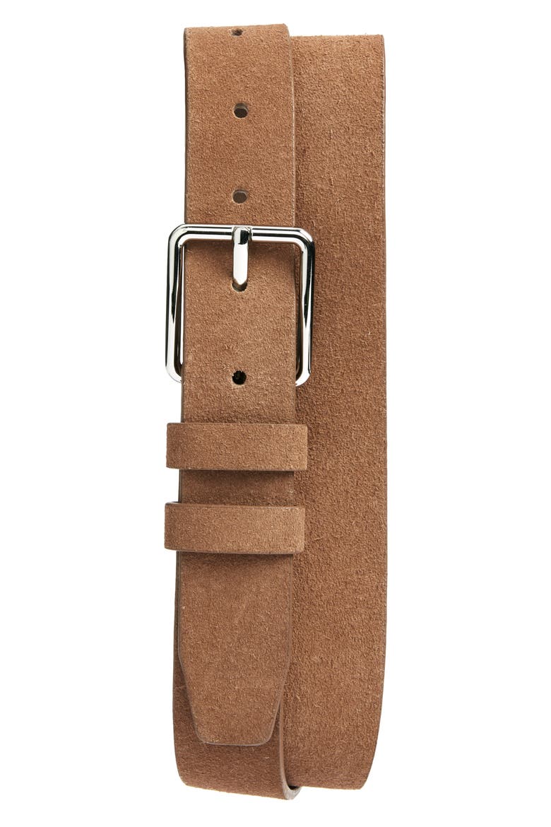 Alfred Suede Belt, Main, color, BRONZE