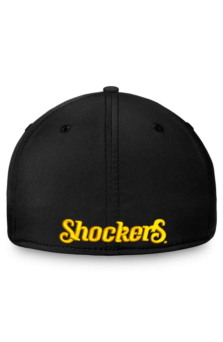 TOP OF THE WORLD Men's Top of the World Black Wichita State Shockers Reflex 2.0 Logo Flex Hat, Alternate, color, Black