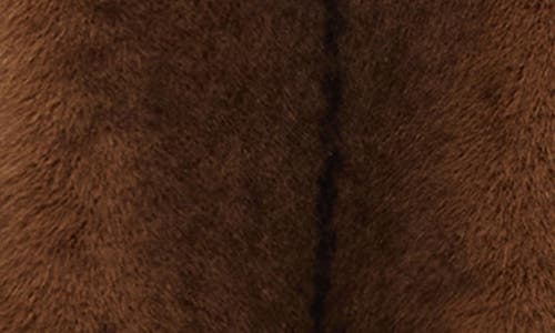 Mango Faux Fur Effect Jacket With Pockets Medium Brown In Brown