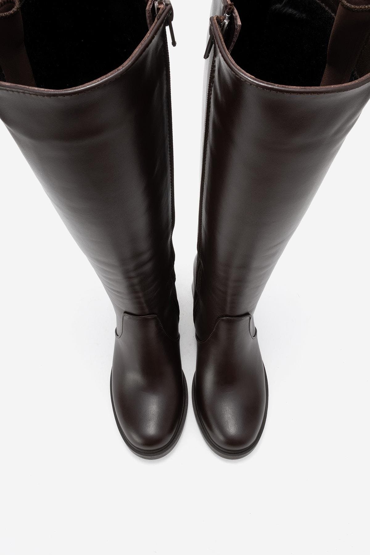 Lensa Leather Block Heel Boot, Alternate, color, Brown