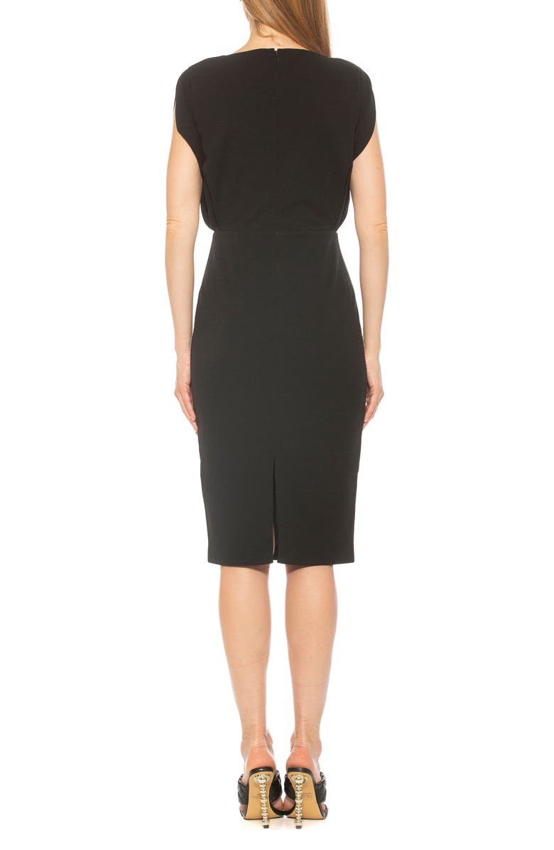 Alexia Admor Gianna Draped Boatneck Dress, Alternate, color,