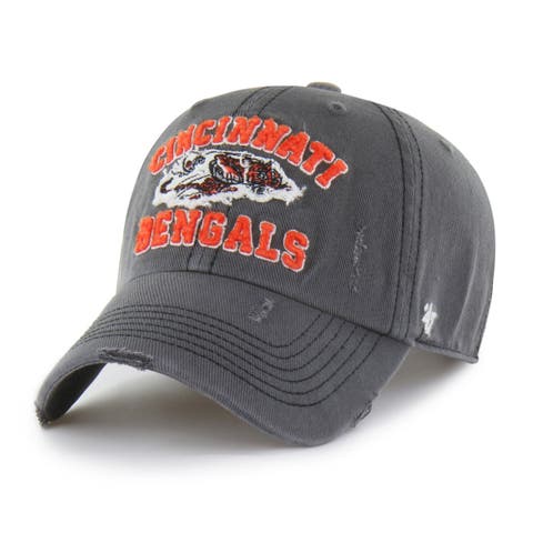 Men's '47  Charcoal Cincinnati Bengals Seymoore Clean Up Adjustable Hat