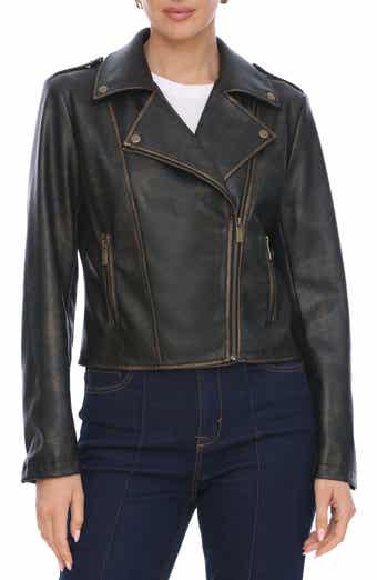 Bagatelle Faux Leather Moto Jacket