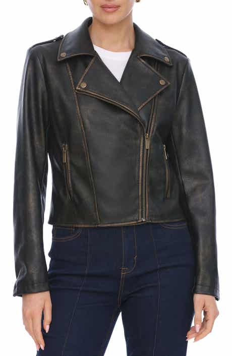 Bagatelle Faux Leather Moto Jacket