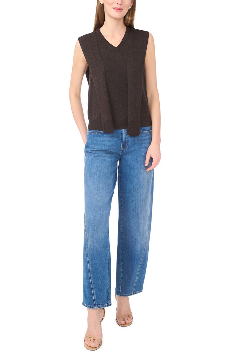 Halogen<sup>®</sup> Tie Shoulder Sleeveless Sweater, Alternate, color, Delicioso