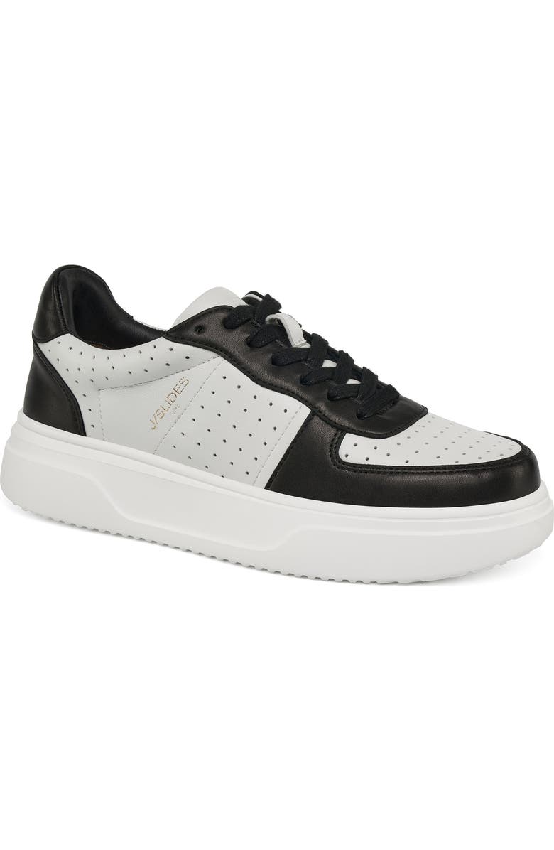 JSlides Footwear Felix Platform Sneaker, Main, color, Black White