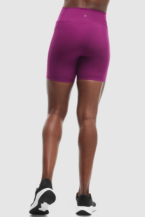 Peloton Cadent 7" Laser Perforated Bike Short In Plum
