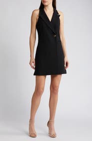 French Connection Whisper Sleeveless Blazer Minidress