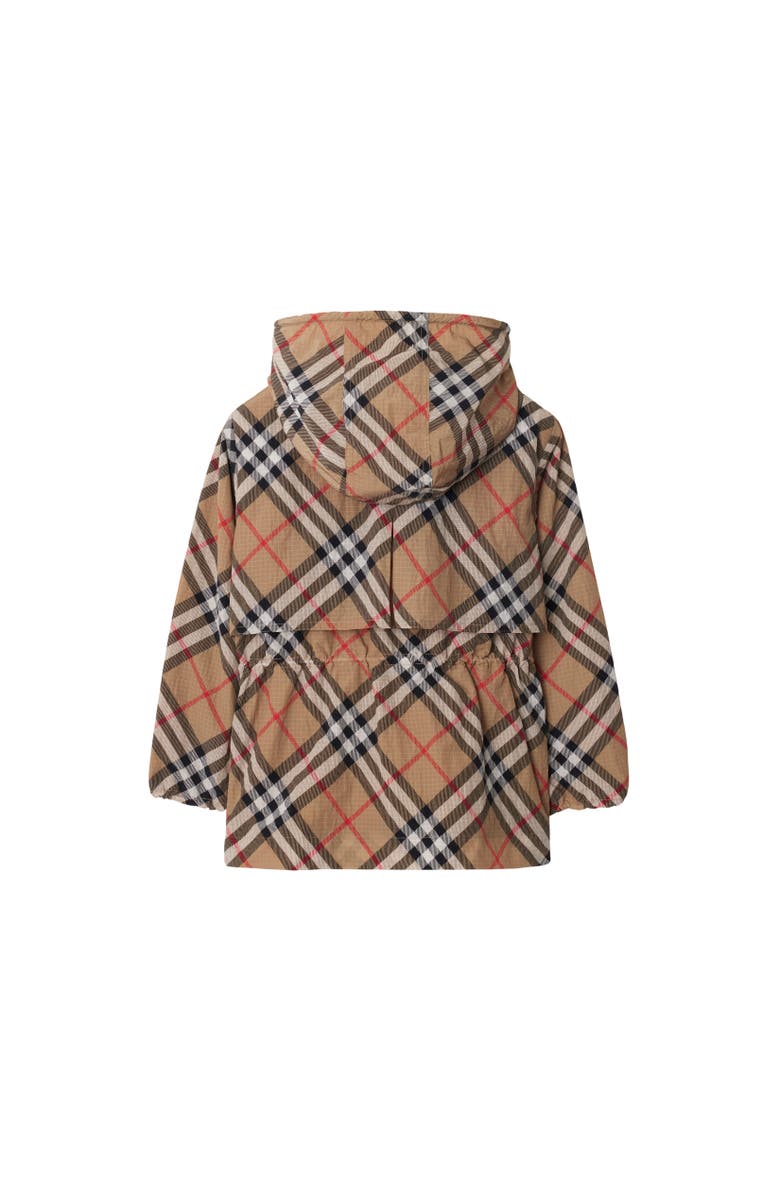 Burberry Check Nylon Jacket, Alternate, color, Sand