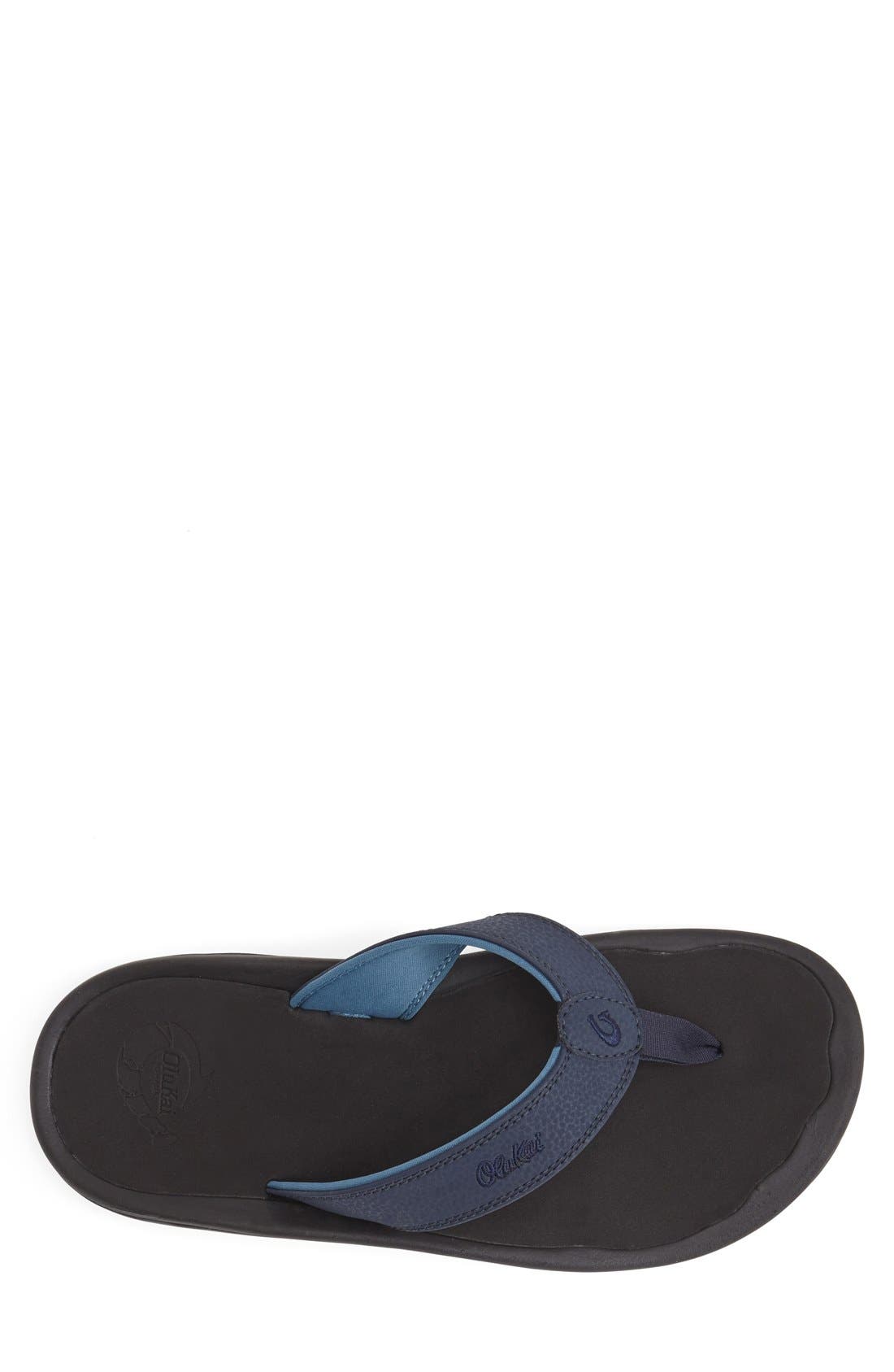 Ohana Flip Flop, Alternate, color, DEPTH BLUE/ BLACK