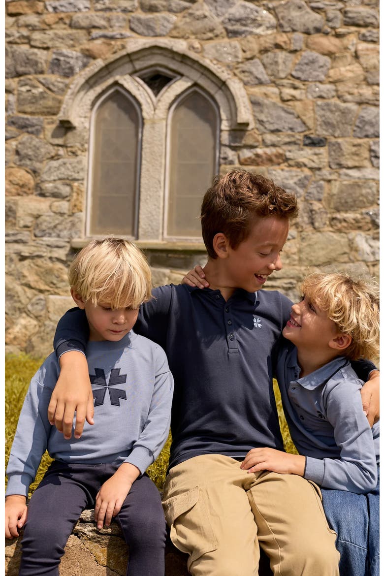 Embroidered Clover Collection - Boys Polo, Alternate, color, Navy Blue